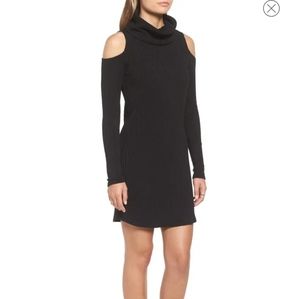 SOCIALITE Cold Shoulder Rib Knit Dress Medium Excellent condition black